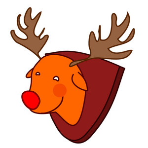Rudolph Reindeer vektör görüntü