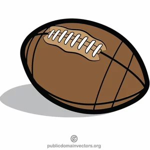 Rugby ball vector clipart