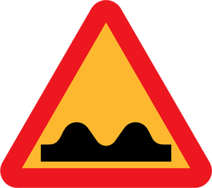Semn de trafic pentru un cucui de viteza