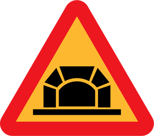 Tunnel weg teken vector illustraties