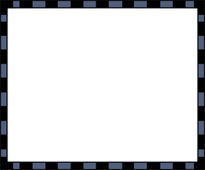 Illustration vectorielle bordure rectangulaire noir et bleu