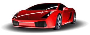 Červená Lamborghini vektorové umění