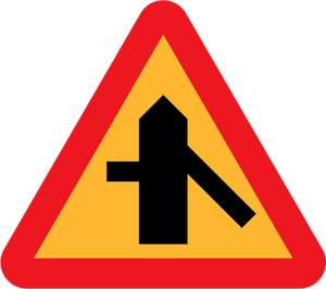 Merging traffic vector symbol