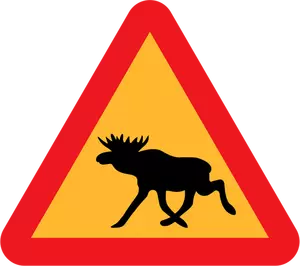 Warning traffic sign vector image
