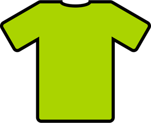 Zielony t-shirt ilustracji wektorowych