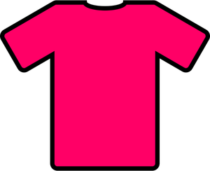 Rosa T-shirt-Vektor-Bild