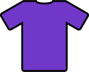 Purple t-shirt vector drawing