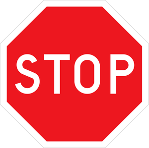 Vettore stradale segnale di stop