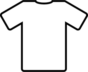 Alb t-shirt vector miniaturi