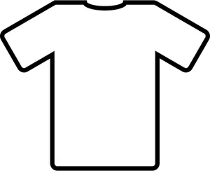 White t-shirt vector clip art