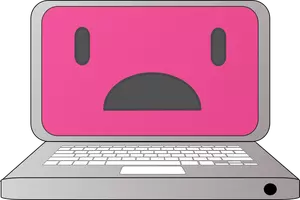 Surullinen kannettava tietokone