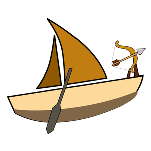 Kahverengi bir tekne
