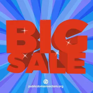 Big sale vector poster