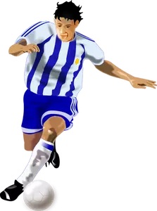 Fotbal jucător vector imagine