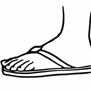 Sandál vektorový obrázek