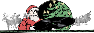 Santa and record