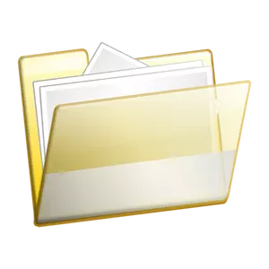 Open folder vector image