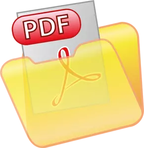 Enregistrer sous PDF icône vector clipart