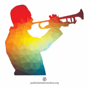 Saxophone player silhouette