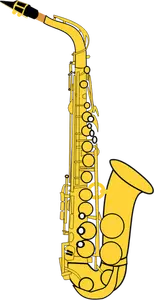 Gold saxofon vektor illustration
