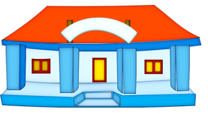 Skolebygningen vector illustrasjon