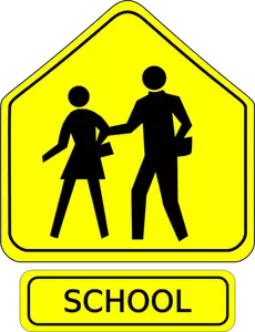 Simbolo di passaggio a scuola