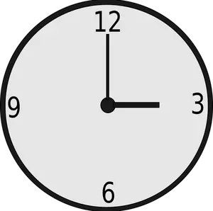 Round clock vector drawing