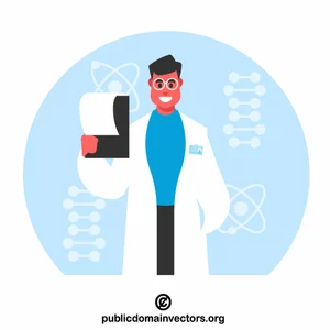 Scientist in the lab concept