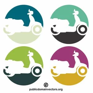 Logotipo de entrega de motocicletas