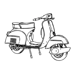 Scooter vector image