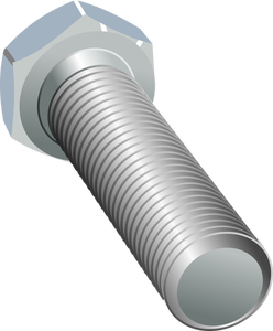 Vector illustration of screw from two angles