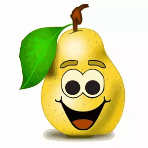 Smiling pear