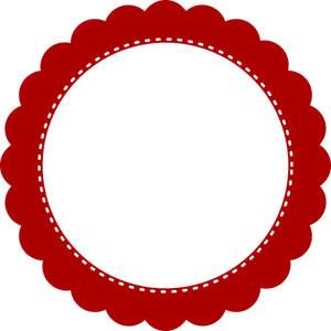 Red simple seal
