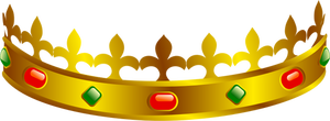 Vectorul miniaturi de un Popă pe Coroană