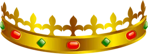 Vector clip art of a King's crown