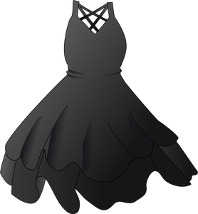 Image vectorielle robe noire