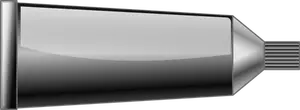 Vector afbeelding in grijswaarden verf buis