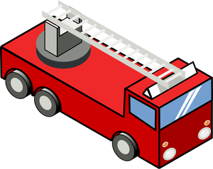 Palon hätäauton vektorikuva