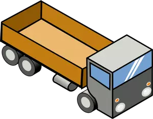 Cargo truck vector graphics