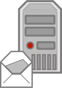 Server e-mail icon vector image