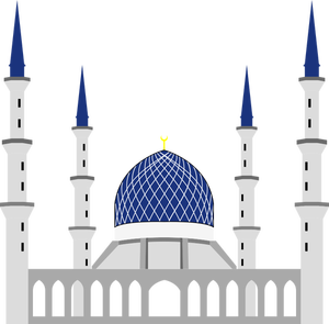 Sultan Salahuddin Abdul Aziz Shah moskee vector afbeelding