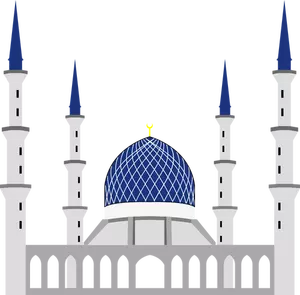 Sultan Salahuddin Abdul Aziz Shah Camii vektör görüntü