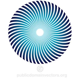Abstract round vector shape