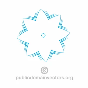 Star shape vector for logos
