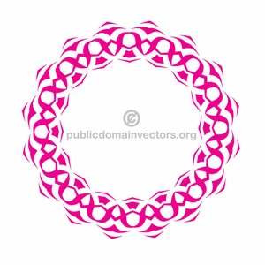 Bentuk lingkaran dekoratif vektor