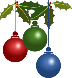 Christmas decorations vector