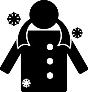 Winter-Kleidung-Symbol-Vektor-Bild
