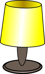 Vector afbeelding van een gele lamp