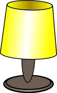 Vector image of a yellow lamp