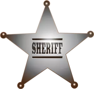 Sheriff badge vector image